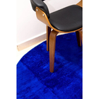 Tapete Redondo 1,50x1,50 Azul Shaggy Premium Peludo B