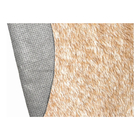 Tapete Redondo 1,50x1,50 Bege Mescla Shaggy Cozinha Luxo B
