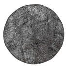 Tapete Redondo 1,50x1,50 Preto Mescla Shaggy Quarto Luxo B