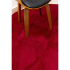 Tapete Redondo 1,50x1,50 Vinho Shaggy Antiderrapante B