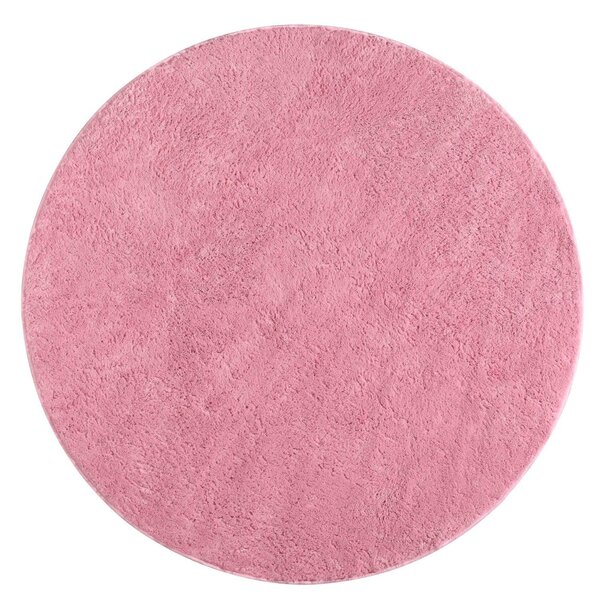 Tapete Redondo 150cm Classic Oasis Tapete Rosa Bebe