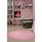 Tapete Redondo 150cm Classic Oasis Tapete Rosa Bebe