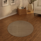 Tapete Redondo 160x160cm Edantex Bege Escuro