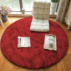 Tapete Redondo 2,00 X 2,00 Antiderrapante Vermelho Casen