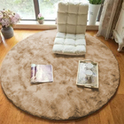 Tapete Redondo 2,00 X 2,00 Decorativo Bege Casen