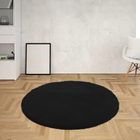 Tapete Redondo 2,00 X 2,00 Envio Rapido Preto Casen