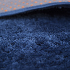 Tapete Redondo 2,00m Quarto Sala Escritório Pelo Macio. Azul