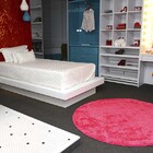 Tapete Redondo 2,00m Quarto Sala Escritório Pelo Macio. Pink