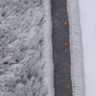 Tapete Redondo 2,00m Quarto Sala Escritório Pelo Macio. Prata