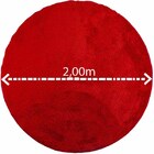 Tapete Redondo 2,00m Quarto Sala Escritório Pelo Macio. Verme
