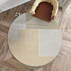 Tapete Redondo Bernadine Rahat Ø137cm Veludo Antiderrapante