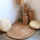 Tapete Redondo De Palha De Taboa Maranhão - 1 Metro