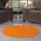 Tapete Redondo De Sala E Quarto 1,10m X 1,10m Pelúcia - Laran