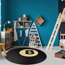 Tapete Redondo Kids Madagascar Bola Oito 125cm