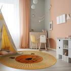 Tapete Redondo Kids Madagascar Leaozinho 125cm