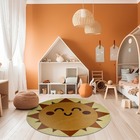 Tapete Redondo Kids Madagascar Leaozinho 125cm