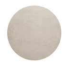 Tapete Redondo Melody Pelo Poliéster Marfim 1,40m Jolitex