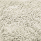 Tapete Redondo Melody Pelo Poliéster Marfim 1,40m Jolitex