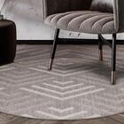 Tapete Redondo Natural Look Flecha A 150 Cm