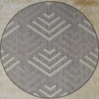 Tapete Redondo Natural Look Flecha A 150 Cm