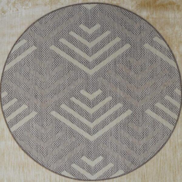 Tapete Redondo Natural Look Flecha A 150 Cm