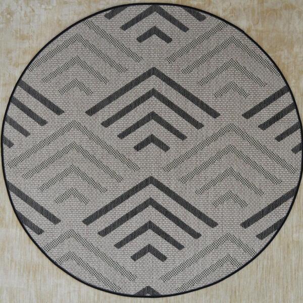 Tapete Redondo Natural Look Flecha B 150 Cm
