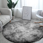 Tapete Redondo Quarto Sala E Escritório 2 Metros Felpudo Shag