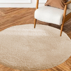 Tapete Redondo Shaggy 2,00 X 2,00 Nude Casen