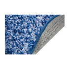 Tapete Redondo Studio Teen Shaggy Alto Antid. Mescla Azul