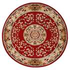 Tapete Redondo Veludo Marbella Çagdas  Vermelho 150x150 Cm