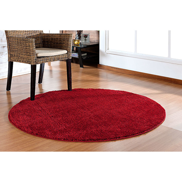 Tapete vermelho redondo Clearance