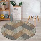 Tapete Redondo Wevans Abstract Wood 94cm