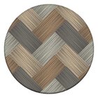 Tapete Redondo Wevans Abstract Wood 94cm