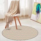 Tapete Redondo Wevans Chevron Clean 94cm