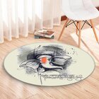 Tapete Redondo Wevans Elefante 94cm