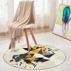 Tapete Redondo Wevans Elemento Abstrato 94cm