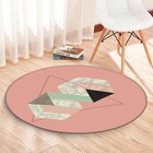 Tapete Redondo Wevans Escandinavo Rosa 94cm