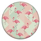 Tapete Redondo Wevans Flamingo Clássico 94cm