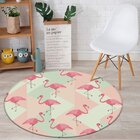 Tapete Redondo Wevans Flamingo Clássico 94cm