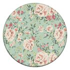 Tapete Redondo Wevans Flowers Green 94cm