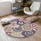 Tapete Redondo Wevans Geométrico 94cm