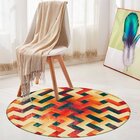 Tapete Redondo Wevans Geométrico Color 94cm