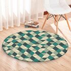 Tapete Redondo Wevans Illusion Triangle 94cm