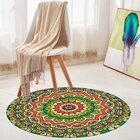 Tapete Redondo Wevans Mandala Green 94cm