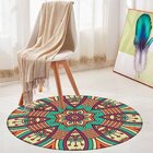 Tapete Redondo Wevans Mandala Happy 94cm