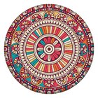 Tapete Redondo Wevans Mandala Multicolor 94cm