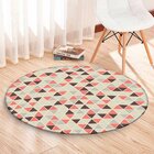 Tapete Redondo Wevans Multi Triângulos 94cm