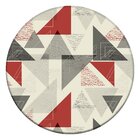 Tapete Redondo Wevans Triangulo Geométricos 94cm