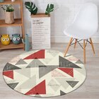 Tapete Redondo Wevans Triangulo Geométricos 94cm