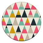 Tapete Redondo Wevans Triangulos Coloridos 94cm